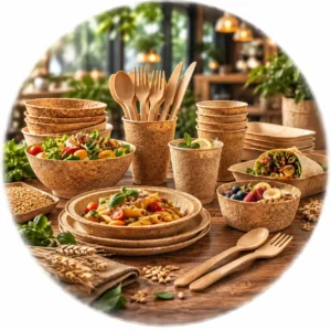 ظروف خوردنی و قابل تجزیه